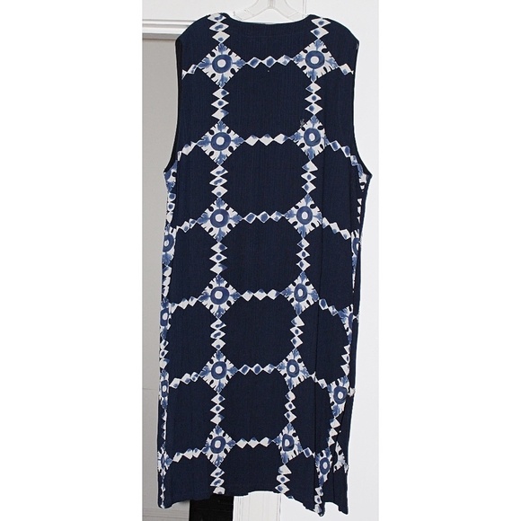 We Be Bop *Art to Wear*, Tribal Long Vest, Beaded - sz 2X Plus, Vintage - Picture 5 of 8